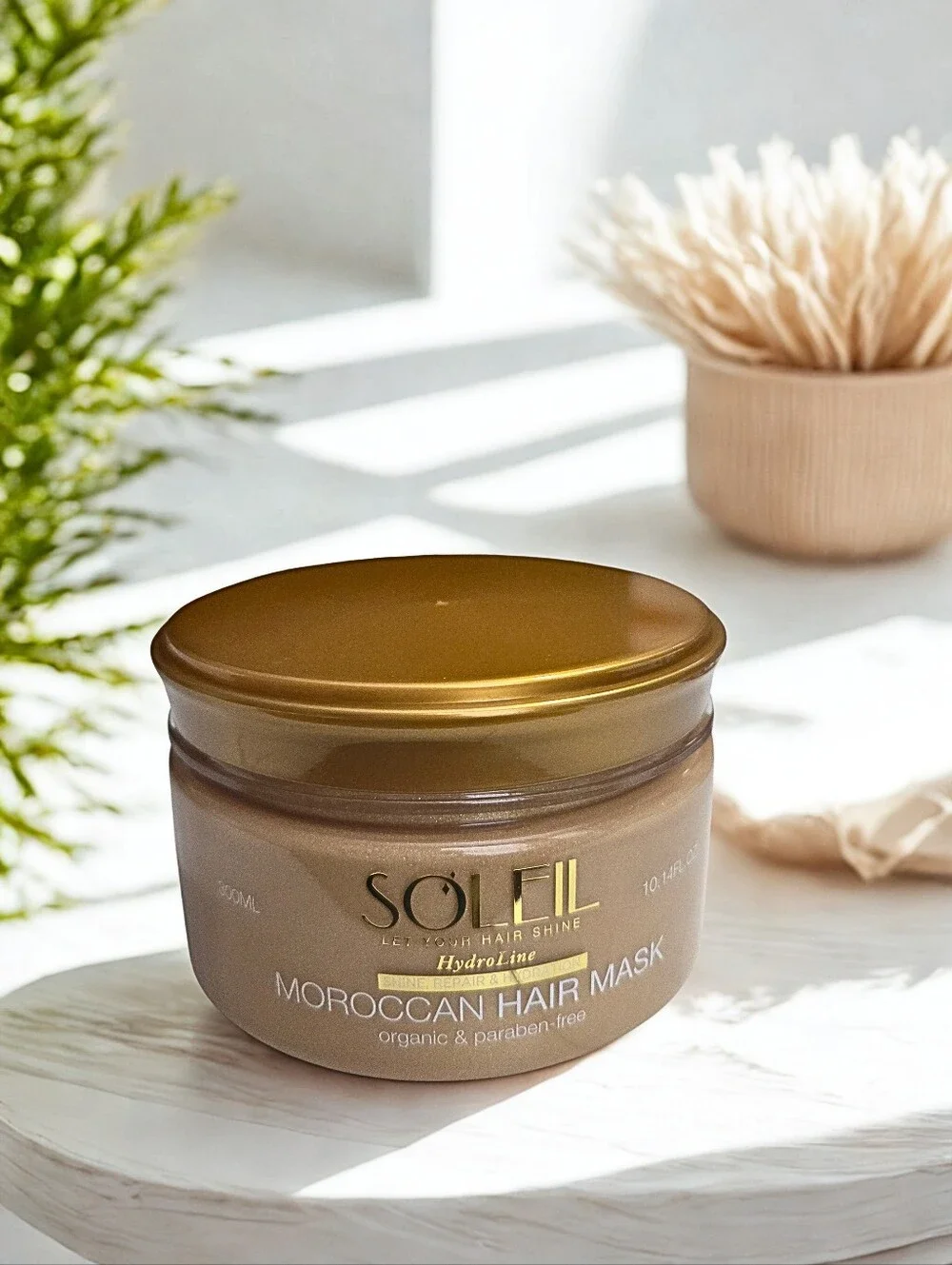 Soleil HydroLine Moroccan Hair Mask 500mL | Deep Repair & Hydration | Sealed